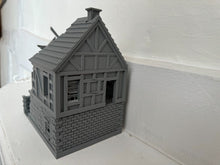 Load image into Gallery viewer, Destroyed Farmhouse Field HQ Command Centre Ruins Wargaming Building 28mm