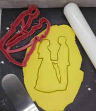Load image into Gallery viewer, Bride and Groom Cookie Cutter 3DPrinted Biscuit Stamp Fondant Icing Wedding Cake