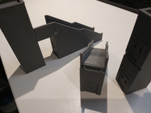 Load image into Gallery viewer, N Gauge Model Railway Station Platform Footbridge with Lifts Double Walkway