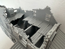 Load image into Gallery viewer, 28mm Ruined Farm House Tabletop Terrain Wargaming Buildings Destroyed Farmhouse