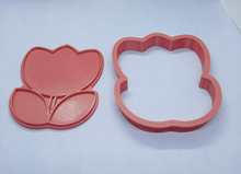 Load image into Gallery viewer, Tulip Cookie Cutter 3DPrinted Flower Biscuit Stamp Fondant Icing Cake Decoration