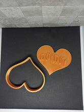 Load image into Gallery viewer, Mama Heart Shape Cookie Cutter 3DPrinted Biscuit Stamp Fondant Icing Mothers Day