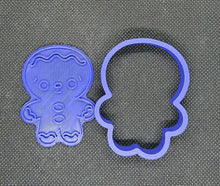 Load image into Gallery viewer, Mini Gingerbread Man Christmas Cookie Cutter 3D Printed Biscuit Stamp Fondant3