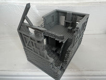 Load image into Gallery viewer, Destroyed Farmhouse Field HQ Command Centre Ruins Wargaming Building 28mm