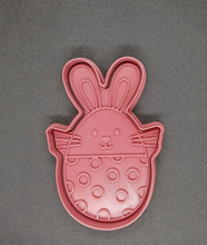 Load image into Gallery viewer, Easter Bunny Egg Cookie Cutter 3D Printed Biscuit Stamp Fondant Icing Cake