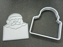 Load image into Gallery viewer, Santa Father Christmas with Sign Cookie Cutter 3D Printed Biscuit Stamp Fondant4