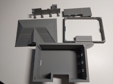 Load image into Gallery viewer, OO Gauge Railway Station Clock Tower Model Train Station Building with Platform