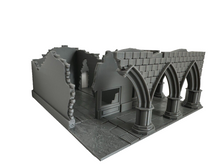 Load image into Gallery viewer, Remelle Archway Ruins Tabletop Terrain Wargaming Destroyed Buildings 28mm