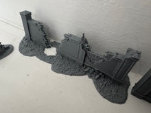 Load image into Gallery viewer, 28mm Destroyed Garden House Walls Ruined Set of 5 - Wargaming Skirmish Terrain3