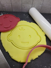 Load image into Gallery viewer, Baby Face Cookie Cutter 3D Printed Biscuit Stamp Fondant Icing Baby Shower Cake