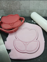 Load image into Gallery viewer, Tulip Cookie Cutter 3DPrinted Flower Biscuit Stamp Fondant Icing Cake Decoration