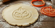 Load image into Gallery viewer, Pumpkin Halloween 3DPrinted Cookie Cutter and Stamp Spooky Baking Tool