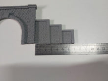 Load image into Gallery viewer, Twin Track Tunnel Portal N Gauge Model Train Entrance Stone Retaining Walls