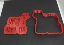 Load image into Gallery viewer, I love my Daddy Cookie Cutter 3D Printed Biscuit Stamp Fondant Icing Fathers Day