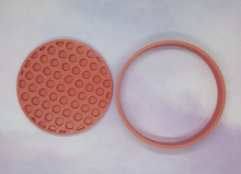 Load image into Gallery viewer, Spotty Circular Cookie Cutter 3D Printed Biscuit Stamp Fondant Icing Cake Decor