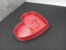 Load image into Gallery viewer, Winking Face Heart Cookie Cutter 3D Printed Biscuit Stamp Fondant Decoration