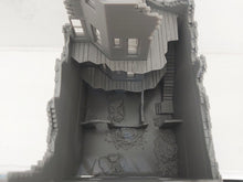 Load image into Gallery viewer, Double Fronted Town House with Shop Ruin Tabletop Wargaming Destroyed Building