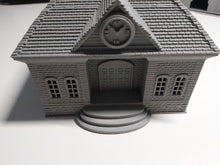 Load image into Gallery viewer, OO Gauge Railway Station Clock Tower Model Train Station Building with Platform