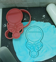Load image into Gallery viewer, Baby Rattle Cookie Cutter 3D Printed Biscuit Stamp Fondant Baby Shower Cake