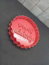 Load image into Gallery viewer, Happy Birthday Circle Cookie Cutter 3D Printed Biscuit Stamp Fondant Icing Cake
