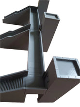 Load image into Gallery viewer, OO Gauge Model Railway Station Platform Footbridge with Lifts Double Walkway