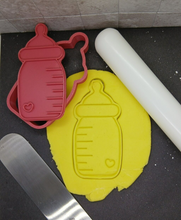 Load image into Gallery viewer, Baby Milk Bottle Cookie Cutter 3DPrinted Biscuit Stamp Fondant Icing Baby Shower
