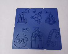 Load image into Gallery viewer, Advent Calendar 24 Christmas Cookie Cutter Set 3D Printed Biscuit Stamp Fondant8