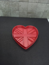 Load image into Gallery viewer, Union Jack Heart Cookie Cutter 3D Printed Biscuit Stamp Fondant Icing Cake Decor