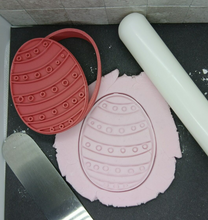 Load image into Gallery viewer, Spotty Easter Egg Cookie Cutter 3D Printed Biscuit Stamp Fondant Icing Cake