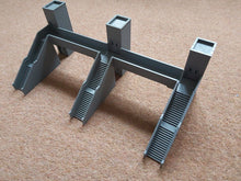 Load image into Gallery viewer, N Gauge Model Railway Station Platform Footbridge with Lifts Double Walkway
