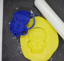 Load image into Gallery viewer, Mini Gingerbread Man Christmas Cookie Cutter 3D Printed Biscuit Stamp Fondant0