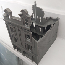 Load image into Gallery viewer, Double Fronted Town House with Shop Ruin Tabletop Wargaming Destroyed Building