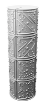 Load image into Gallery viewer, Clay Polymer Texture Roller Wargaming Base Detail Roller Concrete Patterns Set 16