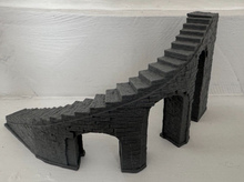 Load image into Gallery viewer, 28mm Wargaming Style Stairs to Nowhere Steps Arches Underneath Left or Right