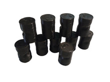 Load image into Gallery viewer, 10 x Oil Drums Dented OO Gauge Models Lineside Railway Scenery Black Barrels