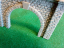 Load image into Gallery viewer, Twin Track Tunnel Portal N Gauge Model Train Entrance Stone Retaining Walls