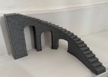 Load image into Gallery viewer, 28mm Wargaming Style Stairs to Nowhere Steps Arches Underneath Left or Right