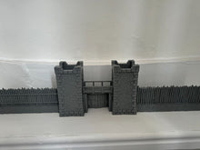 Load image into Gallery viewer, Fortified Medieval Gatehouse & Palisade Viking Saxon Terrain 3D Printed 28mm
