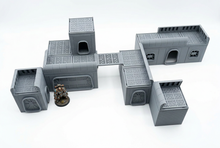 Load image into Gallery viewer, 28mm 32mm Galaxy Pack Wargaming Layout Terrain Buildings Doors Walkway Barricade0