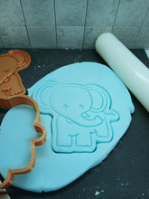 Load image into Gallery viewer, Elephant Cookie Cutter 3D Printed Biscuit Stamp Fondant Animal Cake Decoration