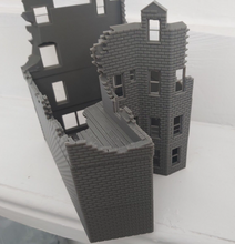 Load image into Gallery viewer, Double Fronted Town House with Shop Ruin Tabletop Wargaming Destroyed Building