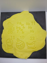 Load image into Gallery viewer, Advent Calendar 24 Christmas Cookie Cutter Set 3D Printed Biscuit Stamp Fondant16
