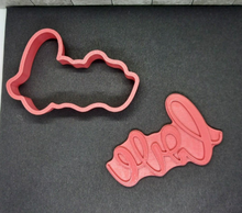 Load image into Gallery viewer, Love Word Cookie Cutter Valentine's Day  3D Printed Biscuit Stamp Fondant