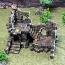 Load image into Gallery viewer, Battle Ruined Terrain Ancient Castle Ruins 28mm Tabletop RPG Wargaming Scenery