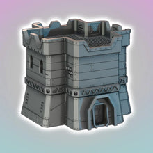 Load image into Gallery viewer, Sci Fi Building Battle Tower Tabletop Terrain Scenery 28mm 32mm 3D Printed