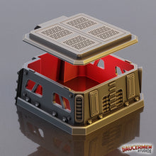 Load image into Gallery viewer, Defence Bunker Supply Depot Building Wargaming Sci-Fi 28mm 3D Printed in Grey