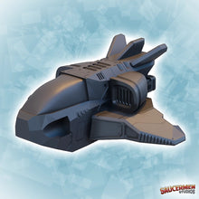 Load image into Gallery viewer, 2 Piece Starship Spaceship Space Shuttle - Sci-Fi Scatter Terrain - 28mm Gaming