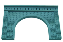 Load image into Gallery viewer, Stonework Detail Railway Tunnel TwinTrack N Gauge Model Train Portal Entrance