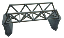 Load image into Gallery viewer, Lattice Girder Railway Bridge N Gauge with 2 Stonework Support Piers