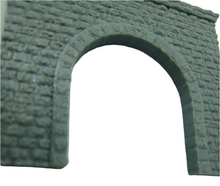 Load image into Gallery viewer, Stonework Detail Railway Tunnel Single Track N Gauge Model Train Portal Entrance
